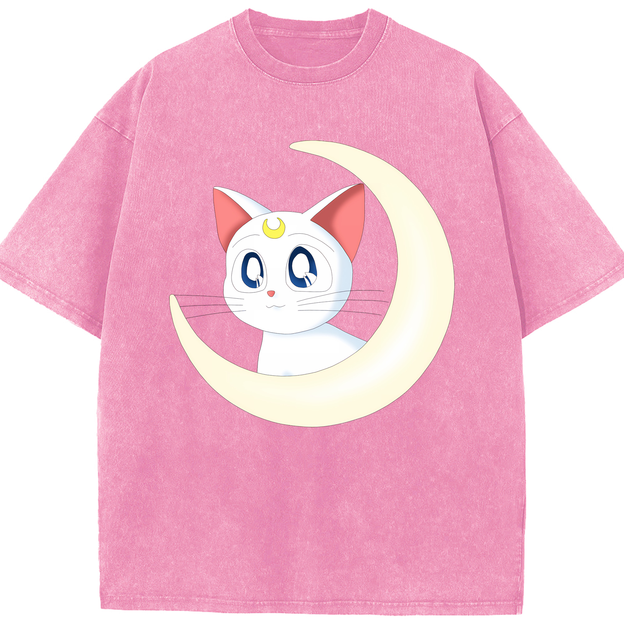 （画像用） 美少女戦士セーラームーン Sailor Moon 綿100% ヴィンテージ風 半袖Tシャツ（フロントプリント）